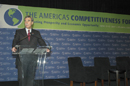 Secretary Carlos Gutierrez speaks at the American Competitiveness Forum in Atlanta, Georgia
