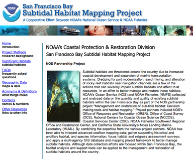 SFB Subtidal Habitat Home page