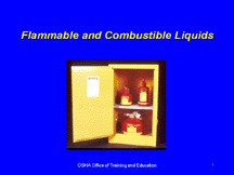 Flammable & Combustible Liquids