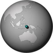Image of the globe centered at -10 degrees latitude and 130 degrees longitude.