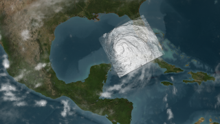 Hurricane Ike strengthens in the Gulf of Mexico on September 10, 2008.