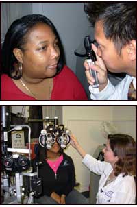 Eye exams at NIH