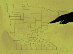 Topographic Map of Minnesota