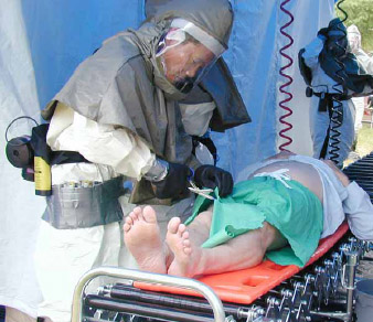 photo of man helping patient