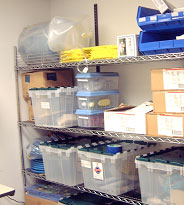 A storage room near the ED door offers convenient access for first receivers' supplies