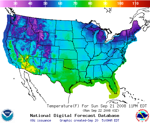 National Digital Forecast Database Image