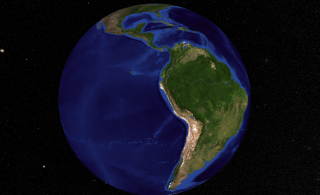 South America, the planet's 4th largest continent, includes (12) countries and (3) major territories. It contains the massive Amazon River and surrounding basin - the largest tropical rain forest in the world; the toothy-edged Andes Mountains, that stretch the entire length of the continent, and some of the most diverse and spectacular landforms on the planet.