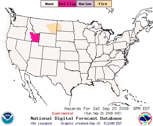 National Digital Forecast Database Image