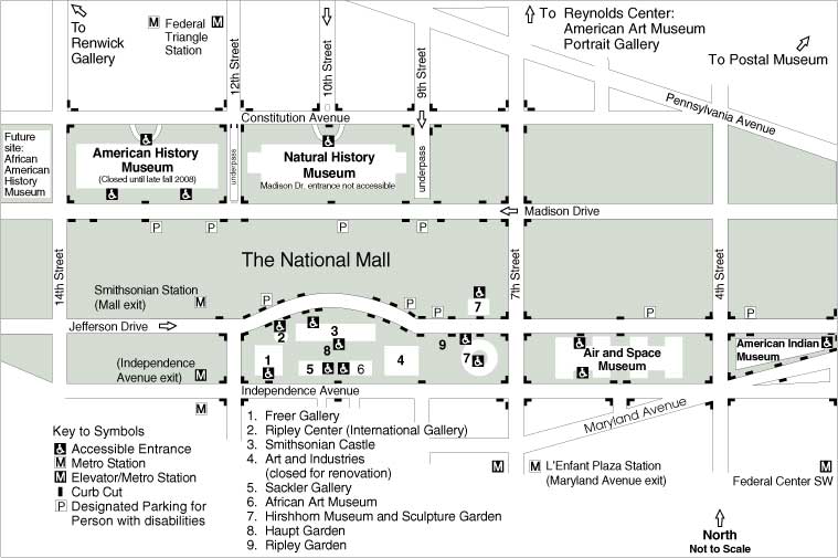 Accessibility Map, National Mall