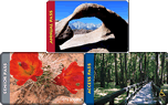 Image of all three passes - Click on the image to access more imformation about the Interagency Recreation Pass program.