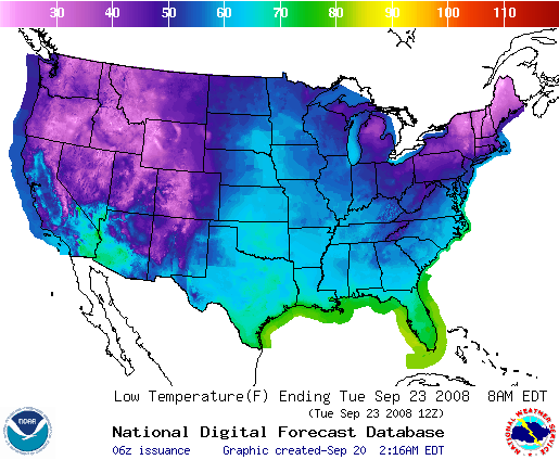 National Digital Forecast Database Image