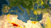 Visualization of Fires in Greece as seen by the Atmospheric Infrared Sounder