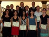 The 2006 Parliamentary interns pose with U.S. Ambassador John Tefft (back center), Parliamentary Strengthening Manager Jim Hart and NDI Country Representative Mike Kelleher (back right) at the July graduation ceremony