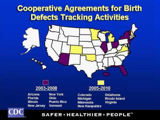 Cooperative Agreements for Birth Defects Tracking Activities