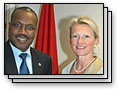 Click to see photos of Commissioner Tate  with ITU Secretary-General Touré.