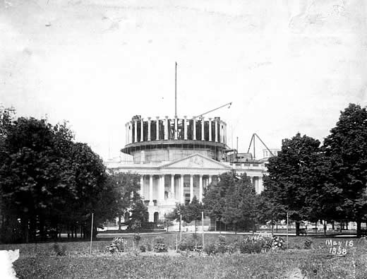 Dome Construction in 1858