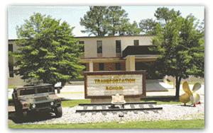 view of entrance to Transportation School - Bldg 705