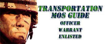 Soldier with notice to Transportation MOS Guide