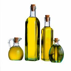 Photograph of bottles of olive oil