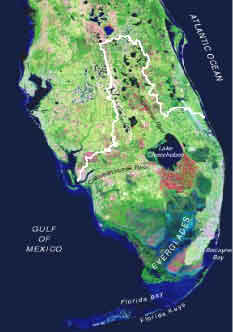 satellite image of south Florida