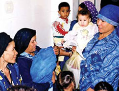 Photo of women receiving care for themselves and their families at clinics offering integrated health services in Egypt (click here for more}. Source: Pathfinder International.