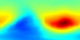 This animation shows temperature in the atmosphere from August 13 through October 15, 2004. Red represents higher temperatures; blue represents lower temperatures. The spatial resolution is low: each pixel covers an area of 5 degrees longitude by 2 degrees latitude, so the entire world (except for 1 degree at each pole) is covered by the 72x89 pixel images.