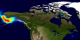 This animation shows aerosol index over Alaska from June 21 through July 10, 2004. Each image pixel corresponds to an area 1 degree in longitude by 1.25 degrees in latitude.