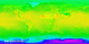 Global surface air temperature from the 0.25 degree resolution fvGCM atmospheric model for the period 9/1/2005 through 9/5/2005.
