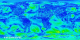 Global surface wind speed from the 0.25 degree resolution fvGCM atmospheric model for the period 9/1/2005 through 9/5/2005.