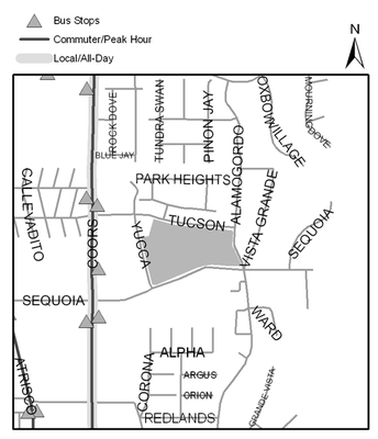 Map of Redlands Park