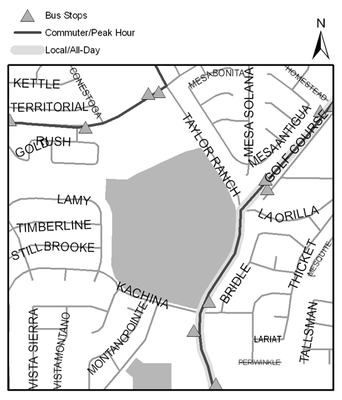 Map of Mariposa Basin Park