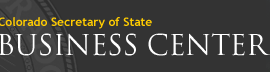 Colorado Secretary of State Business Center
