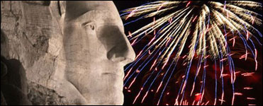 Photo: Fireworks at Mount Rushmore