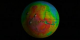 Animation showing seasonal Mars cloud variations (with contours)