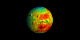 False color (epithermal neutron) view of Mars at the equator