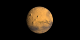 True color view of Mars at the equator