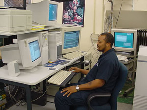 Image of Man at Computer Desk