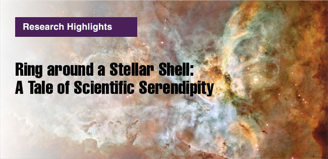 Article title: Ring around a Stellar Shell: A Tale of Scientific Serendipity.