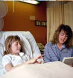 photo of child in hospital