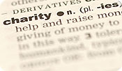 The word 'charity' in the dictionary.