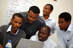 Photo of SCMS quantification training in Ethiopia, May 2007.