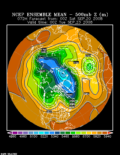 NCEP Ensemble forecast product