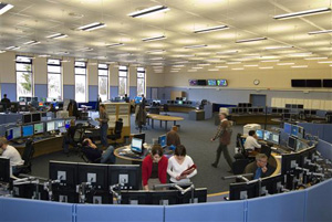 The CERN Control Centre, from where the LHC will be operated.
