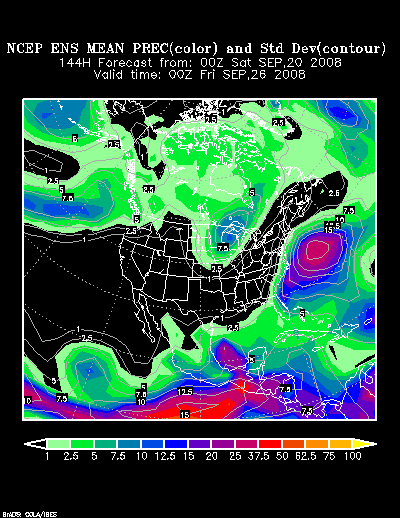 NCEP Ensemble forecast product