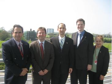 Deputy Secretary Troy, Jim O'Neill, Principal Associate Deputy Secretary, and CAPT Jane Coury, Director of the Europe and Eurasia Region meet with Matt Corcoran, Managing Director, and Brendan Hughes, Senior Director of Development and Technical Services for Wyeth Biotech campus at Grange Castle.