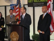 Deputy Secretary Troy Joins Mayor Fenty in Urging DC Residents to Get Influenza Vaccinations.