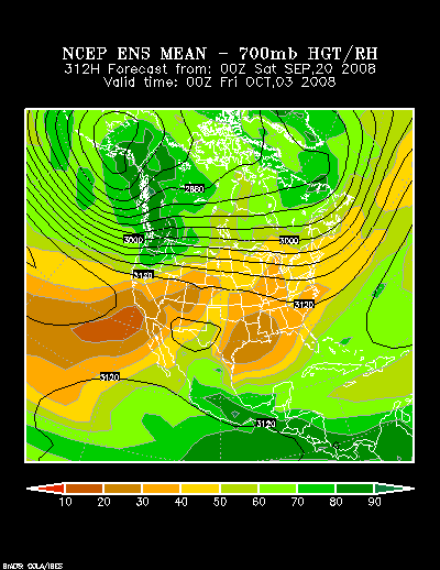 NCEP Ensemble t = 312 hour forecast product