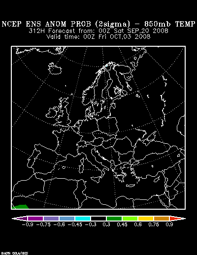 NCEP Ensemble forecast product