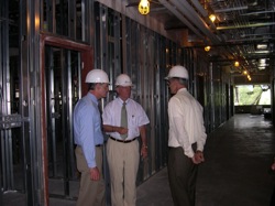 Senator Carper tours construction at Bayhealth Medical Center