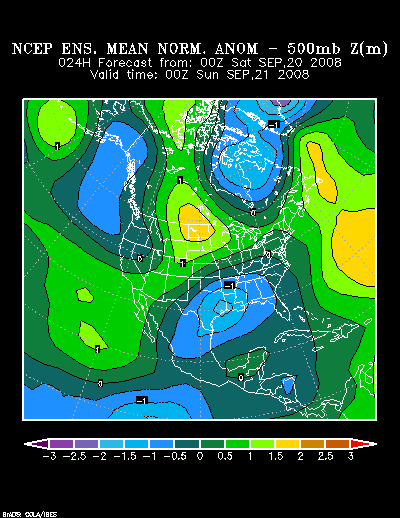 NCEP Ensemble forecast product